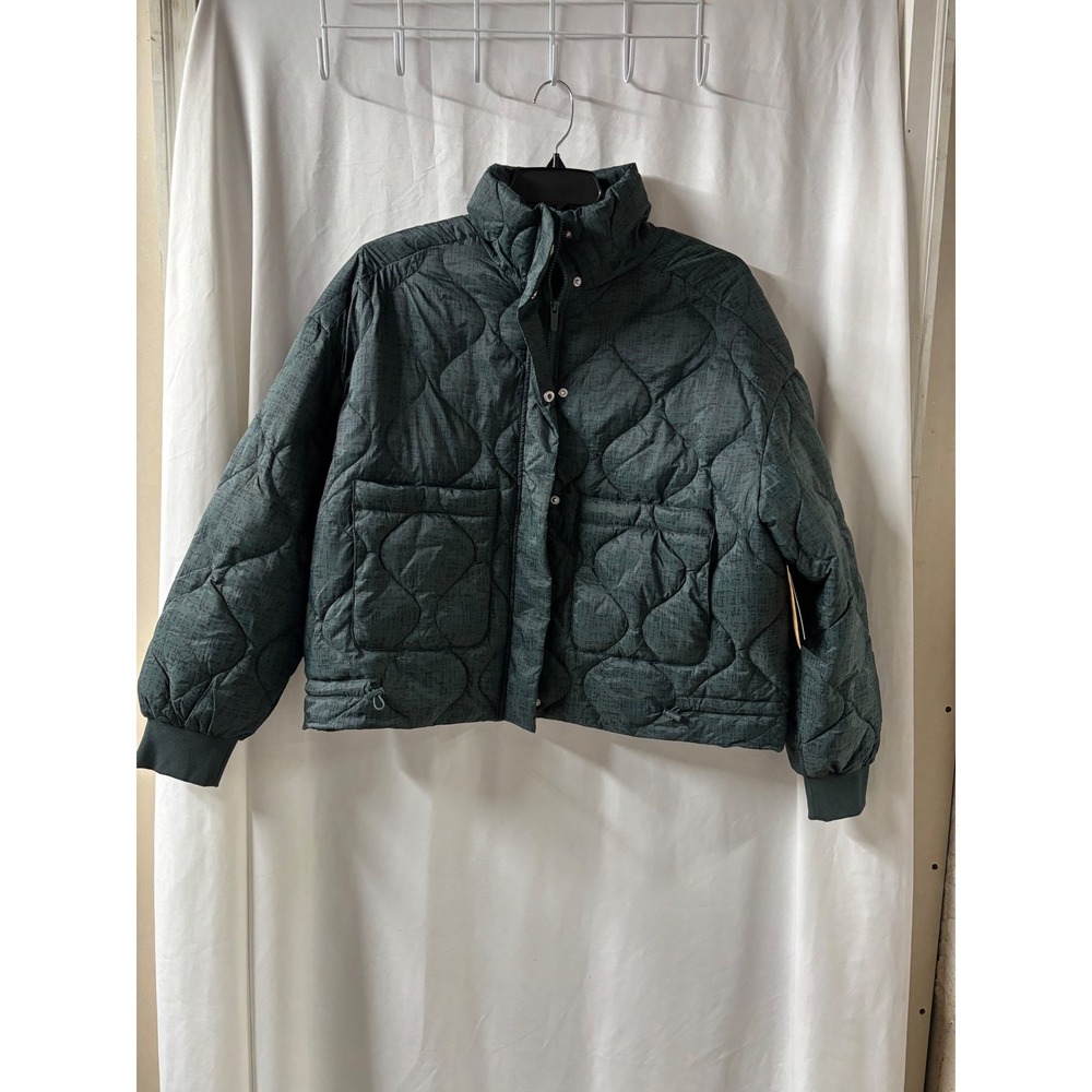 FLX‎ NWT Women's Green Quilted Puffer Jacket Size L